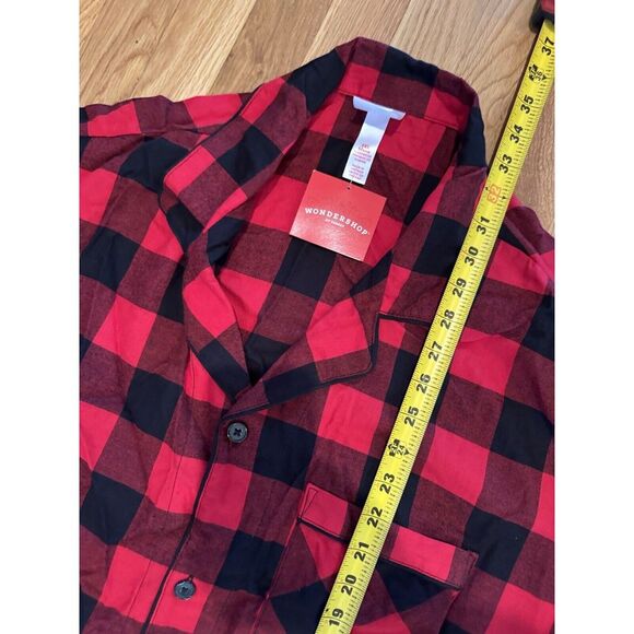 Men's Big & Tall Size 2XL Red Buffalo Check Flannel Pajama Set - Wondershop™ NEW - Picture 12 of 16